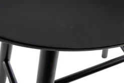 Fashion Miliboo Taburete de bar moderno nogal 72cm DEMORY