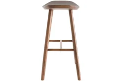 Fashion Miliboo Taburete de bar nogal 65 cm DEMORY