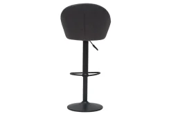 Outlet Miliboo Taburete de bar tejido gris IZAAC