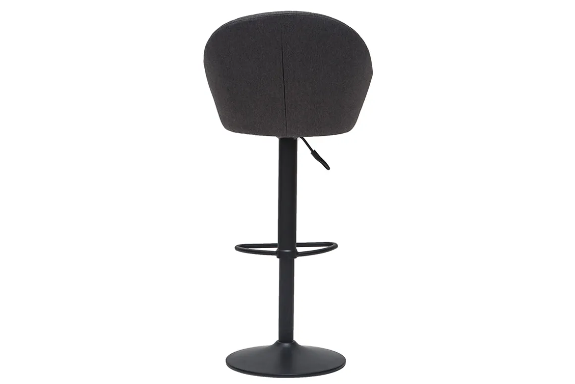 Outlet Miliboo Taburete de bar tejido gris IZAAC