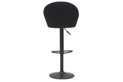 Cheap Miliboo Taburete de bar terciopelo negro IZAAC