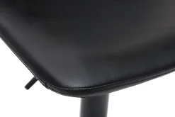 Best Sale Miliboo Taburete de bar vintage regulable PU negro 61cm lote de 2 NEW ROCK