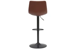 Store Miliboo Taburete de bar vintage regulable PU marrón claro 61cm lote de 2 NEW ROCK