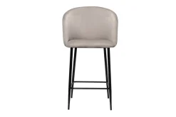Sale Miliboo Taburete de cocina de diseño de terciopelo topo VANITY