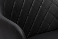 Online Miliboo Taburete de cocina de diseño regulable negro con madera oscura LUCIEN