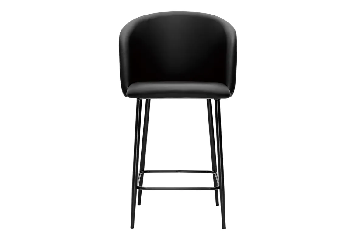 Fashion Miliboo Taburete de cocina de diseño negro 68 cm VANITY