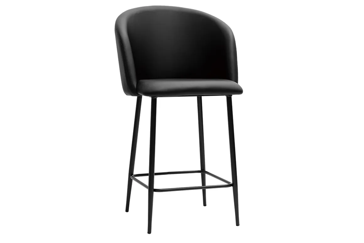 Fashion Miliboo Taburete de cocina de diseño negro 68 cm VANITY