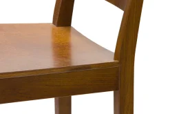 Discount Miliboo Taburete de cocina de madera oscura nogal 65 cm MELVIL