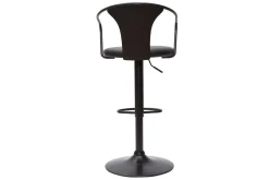 Hot Miliboo Taburete de cocina estilo industrial regulable negro BECKETT