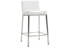 Best Sale Miliboo Taburete diseño 66cm blanco lote de 2 EPSILON