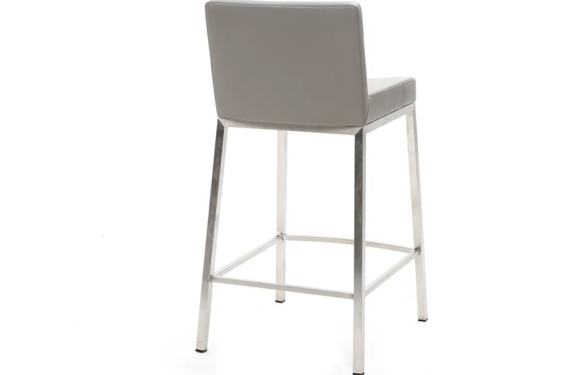 Hot Miliboo Taburete diseño 66cm gris lote de 2 EPSILON