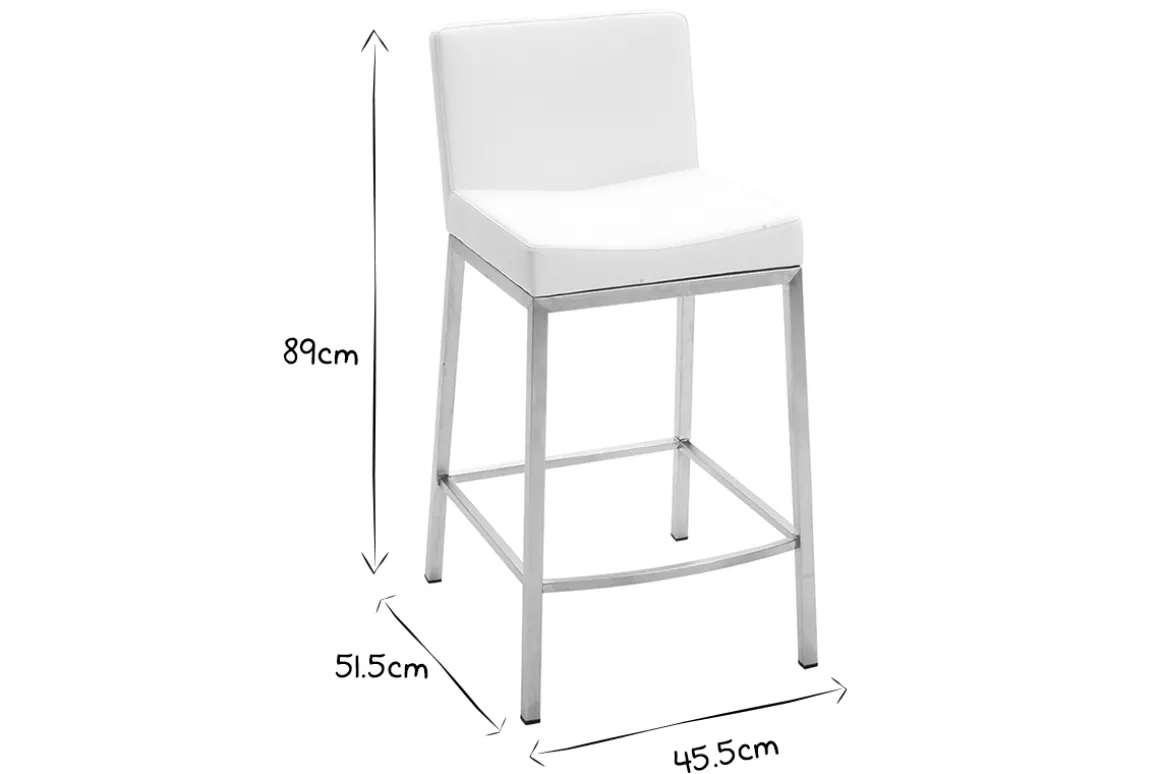 Hot Miliboo Taburete diseño 66cm gris lote de 2 EPSILON