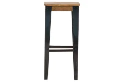 Sale Miliboo Taburete industrial acero y madera 75cm MADISON