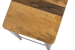 Sale Miliboo Taburete industrial acero y madera 75cm MADISON