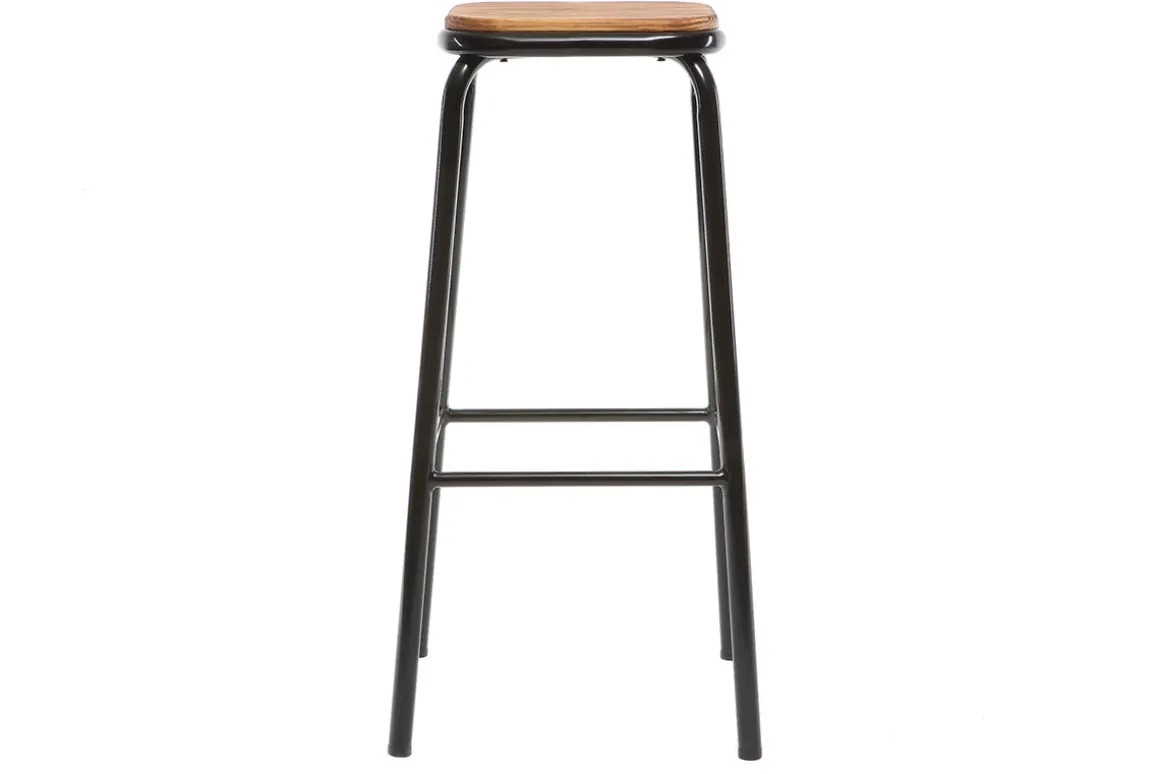 Cheap Miliboo Taburete industrial inox lote de 2 A75cm MEMPHIS