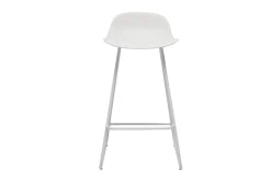 Best Sale Miliboo Taburetes de bar blancos A65 cm (lote de 2) ELLA