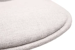 Store Miliboo Taburetes de bar de diseño de tela efecto terciopelo beige (juego de 2) STEEVY