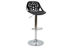 Fashion Miliboo Taburetes de bar diseño barroco negro BAROCCA