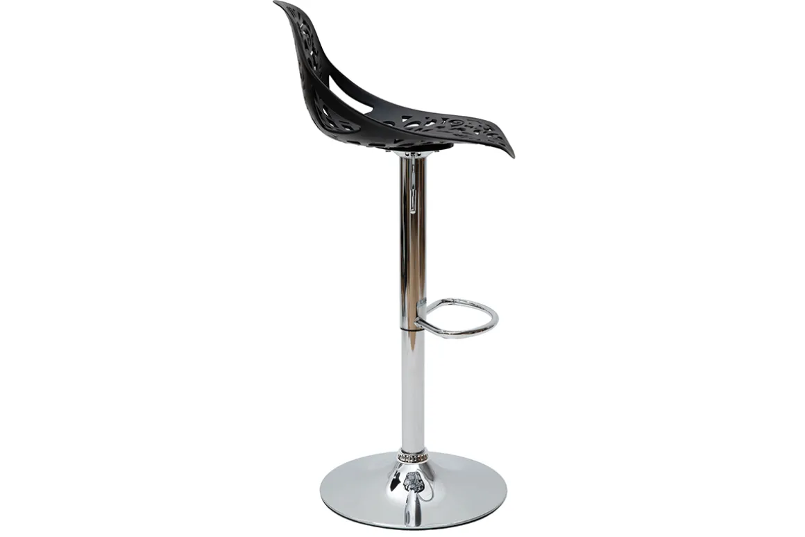 Fashion Miliboo Taburetes de bar diseño barroco negro BAROCCA