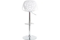 Flash Sale Miliboo Taburetes de bar diseño barroco blanco - lote de 2 BAROCCA
