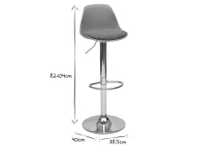 New Miliboo Taburetes de bar diseño verde gris (juego de 2) STEEVY