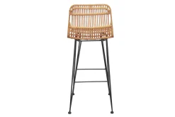 Sale Miliboo Taburetes de bar en ratán natural lote de 2 MALACCA