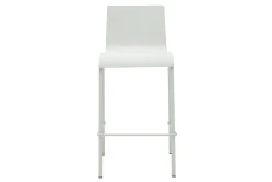 Best Miliboo Taburetes de bar modenros apilables blancos A65 cm (lote de 2) KUPA