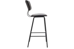 Flash Sale Miliboo Taburetes de bar moderno negro con patas metal 75 cm (lote de 2) LAB
