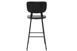 Flash Sale Miliboo Taburetes de bar moderno negro con patas metal 75 cm (lote de 2) LAB