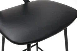 Flash Sale Miliboo Taburetes de bar moderno negro con patas metal 75 cm (lote de 2) LAB