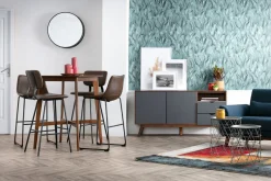 Flash Sale Miliboo Taburetes de bar moderno negro con patas metal 75 cm (lote de 2) LAB