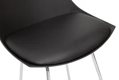 Discount Miliboo Taburetes de bar modernos negros 65 cm (lote de 2) JUNE