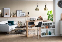 Discount Miliboo Taburetes de bar modernos negros 65 cm (lote de 2) JUNE