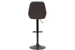 Outlet Miliboo Taburetes de bar modernos regulables gris oscuro (lote de 2) HOLO