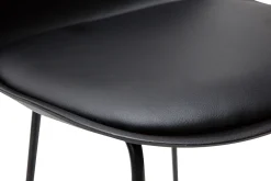 Sale Miliboo Taburetes de bar modernos negros patas metal 65 cm (lote de 2) FRANZ