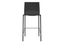 Fashion Miliboo Taburetes de bar modernos apilables negros A65 cm (lote de 2) KUPA