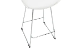 Outlet Miliboo Taburetes de bar modernos blancos 65 cm (lote de 2) JUNE