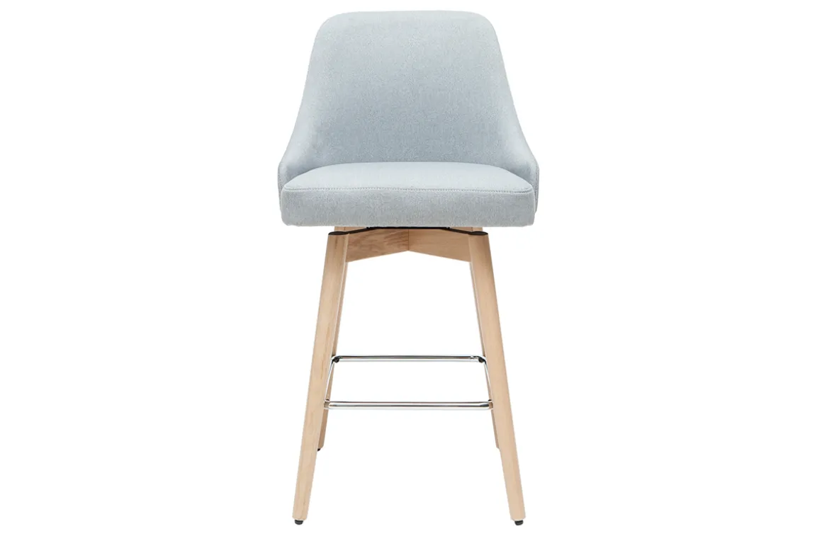 Cheap Miliboo Taburetes de bar nórdicos giratorios gris claro A65 cm (lote de 2) HASTA