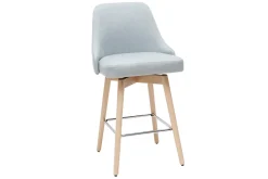 Cheap Miliboo Taburetes de bar nórdicos giratorios gris claro A65 cm (lote de 2) HASTA