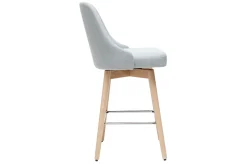 Cheap Miliboo Taburetes de bar nórdicos giratorios gris claro A65 cm (lote de 2) HASTA