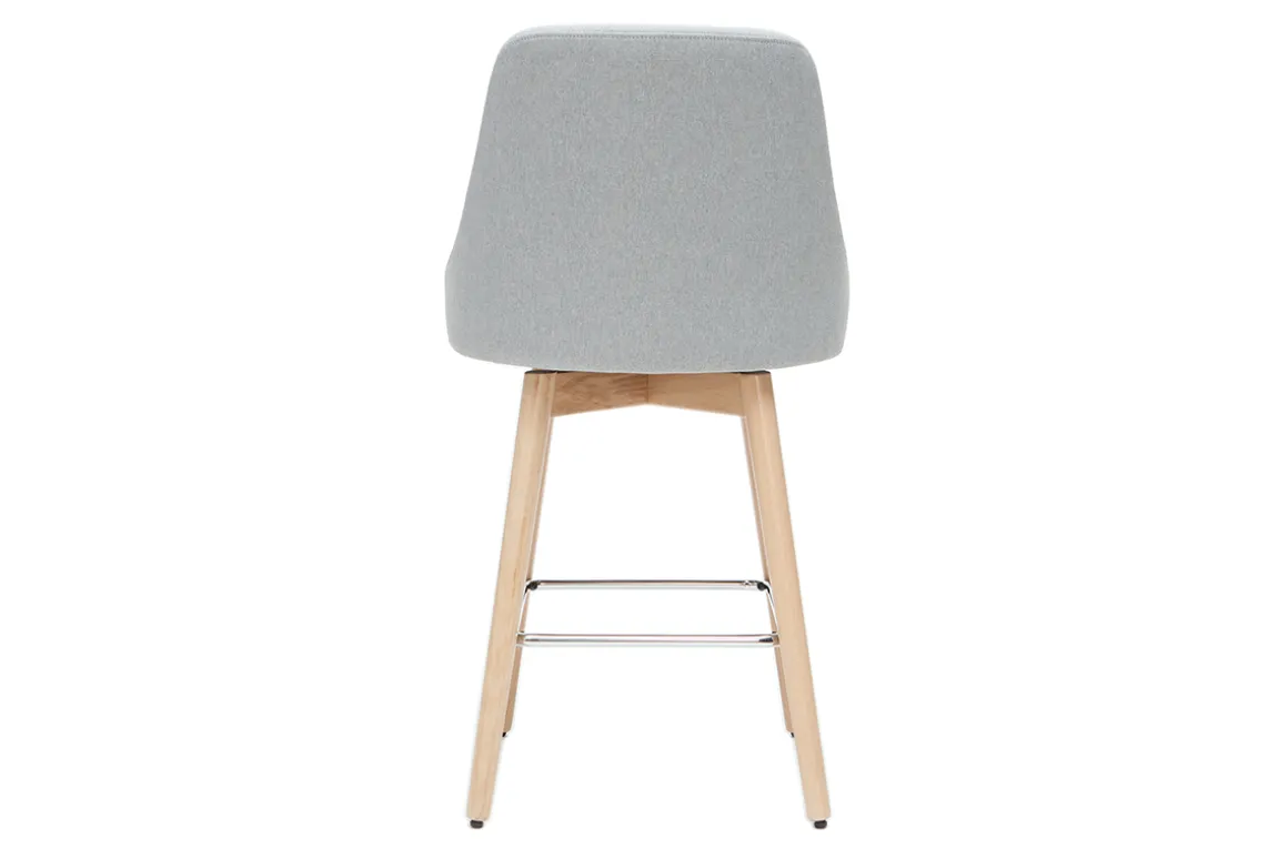 Cheap Miliboo Taburetes de bar nórdicos giratorios gris claro A65 cm (lote de 2) HASTA