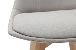 Flash Sale Miliboo Taburetes de bar nórdicos gris claro 65 cm (lote de 2) MATILDE