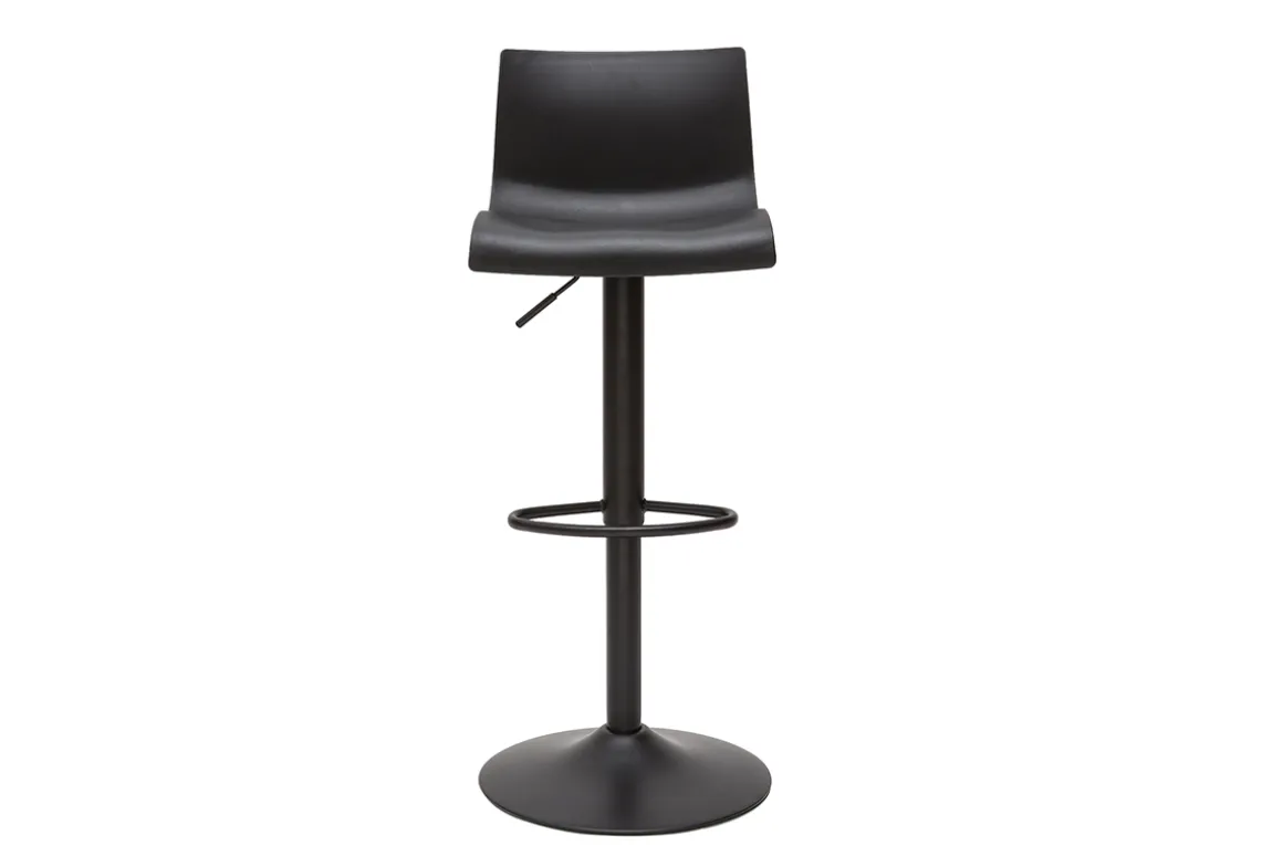 Online Miliboo Taburetes de bar regulables en metal negro (lote de 2) ONA