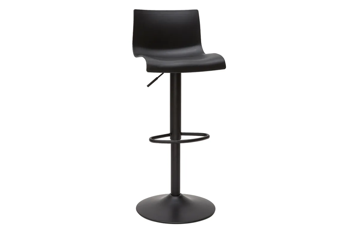 Online Miliboo Taburetes de bar regulables en metal negro (lote de 2) ONA