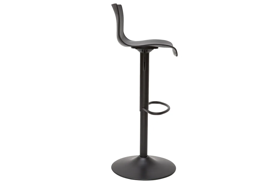 Online Miliboo Taburetes de bar regulables en metal negro (lote de 2) ONA