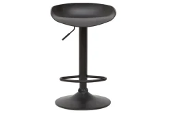 Hot Miliboo Taburetes de bar regulables modernos negros A65 cm (lote de 2) PEBBLE