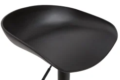 Hot Miliboo Taburetes de bar regulables modernos negros A65 cm (lote de 2) PEBBLE