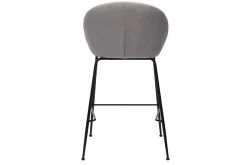 Best Sale Miliboo Taburetes de bar tejido gris claro 65 cm (lote de 2) SHERU