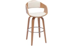 Sale Miliboo Taburetes de cocina nórdicos con giro 360° de madera clara 67 cm GAO