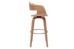 Sale Miliboo Taburetes de cocina nórdicos con giro 360° de madera clara 67 cm GAO